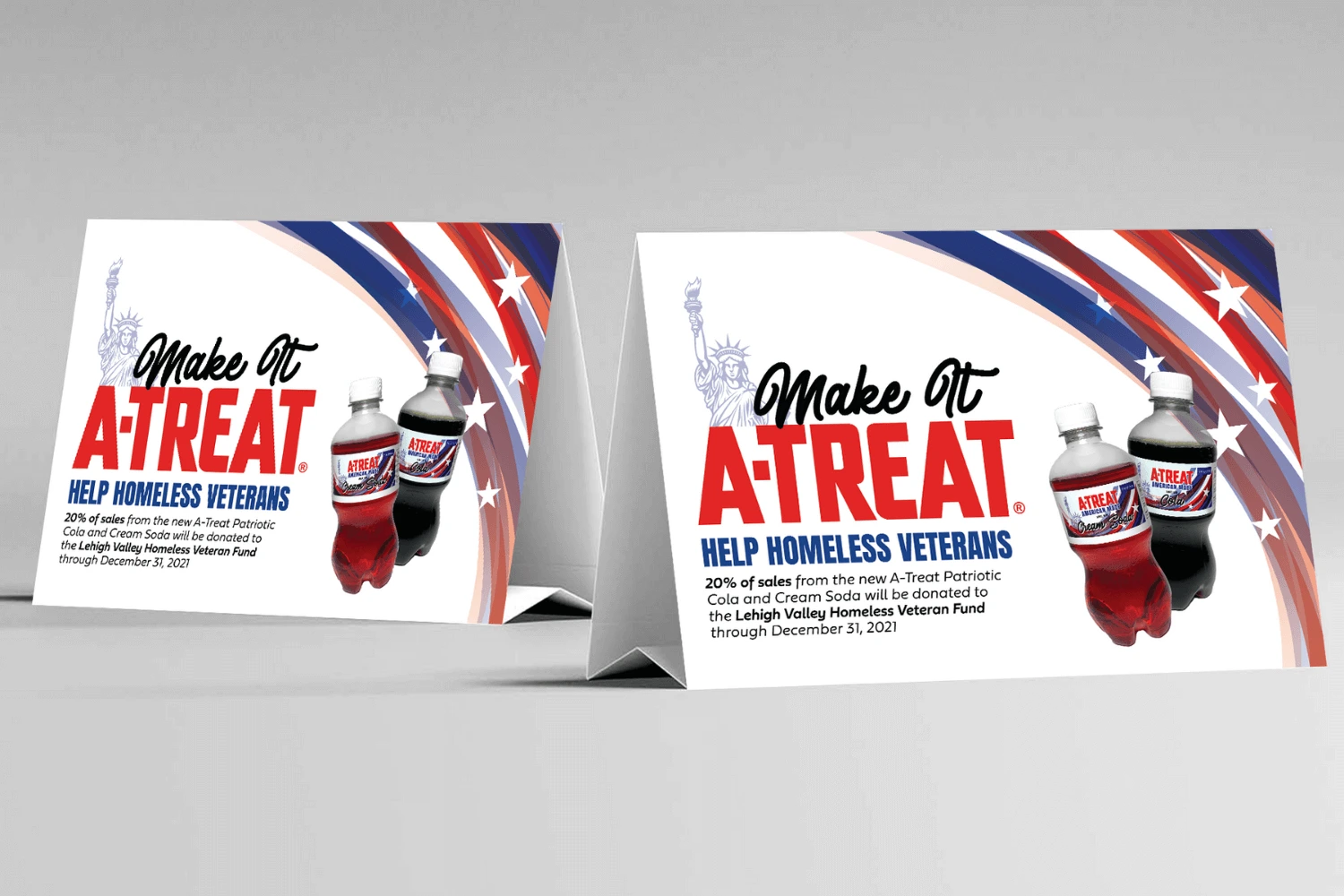 A-Treat® Patriotic Sodas Packaging