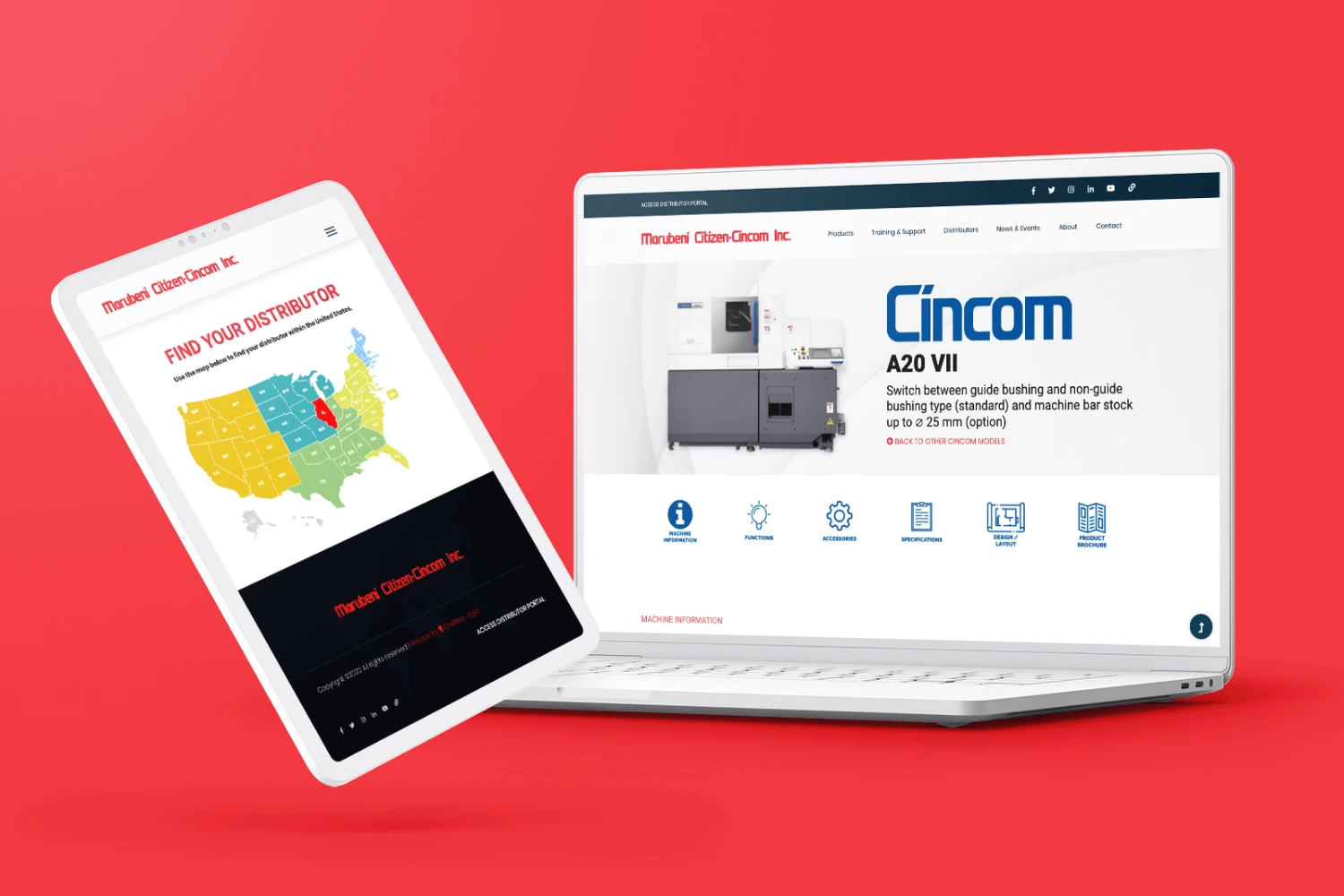 Marubeni Citizen-Cincom, Inc Website Design & Developement